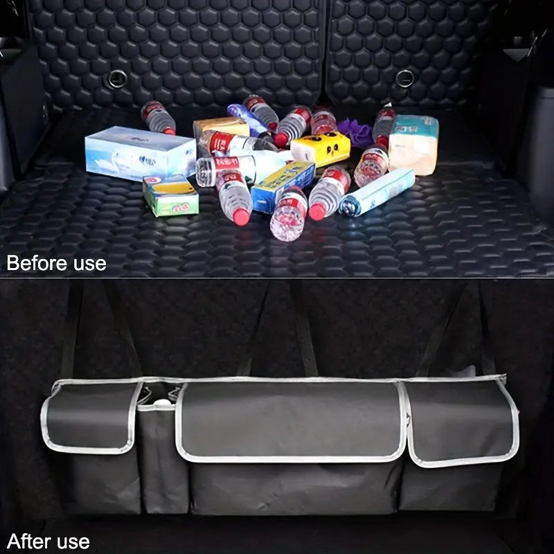 High Capacity Car Boot Back Seat Trunk Storage Bag Automotive - DailySale