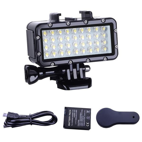 High Power Dimmable Waterproof LED Video Light Cameras & Drones 36 LED - DailySale
