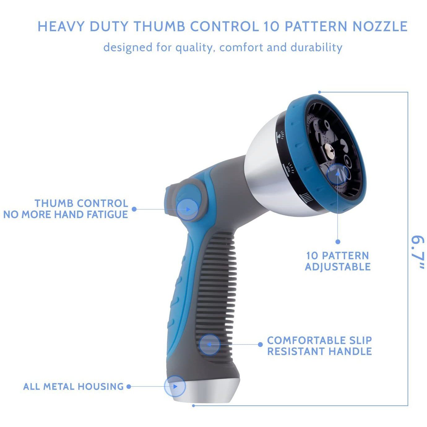 HIGH Pressure Garden Hose Nozzle Garden & Patio - DailySale