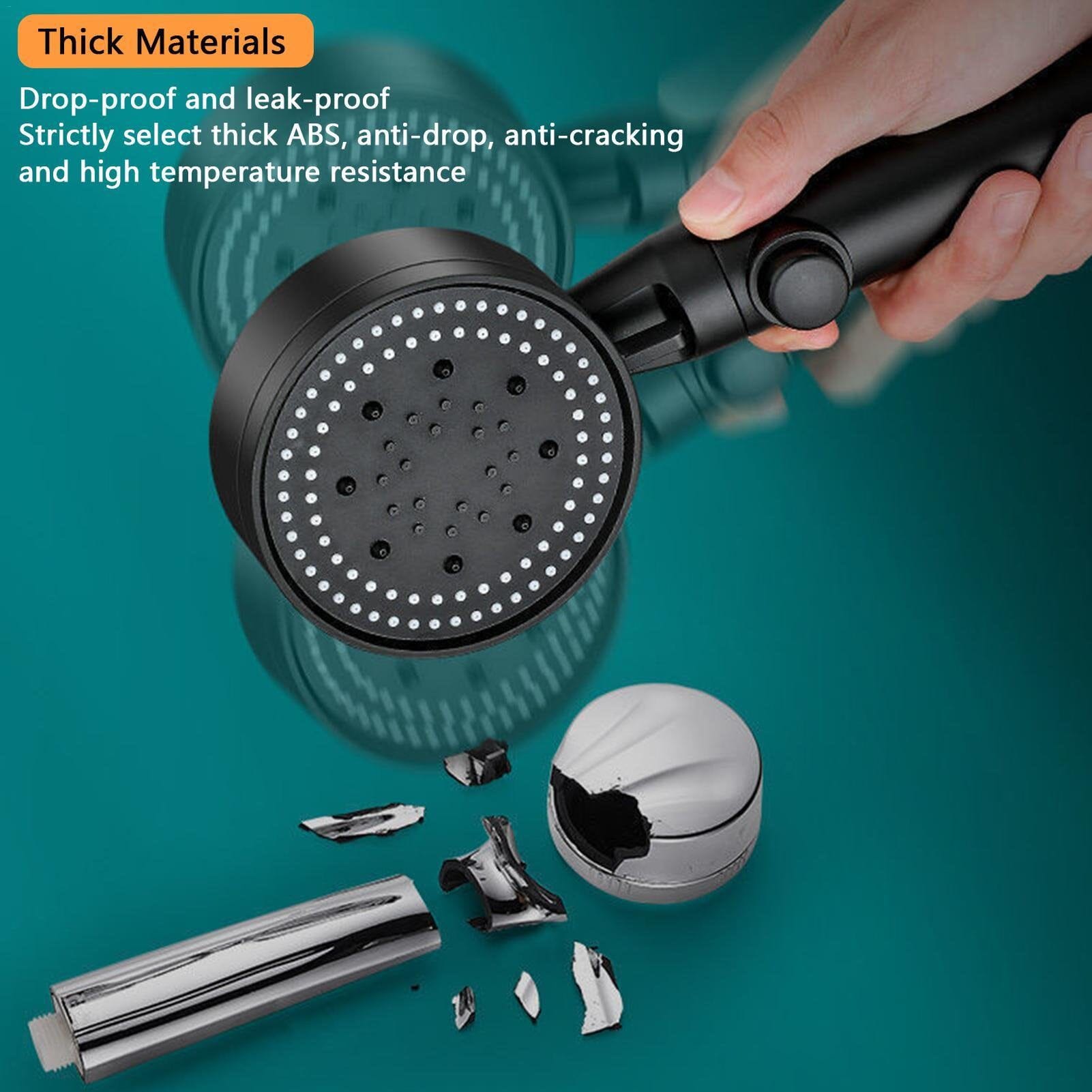 High-Pressure Shower Head 5-Modes Adjustable Faucet Aerator Water Saving Bath - DailySale