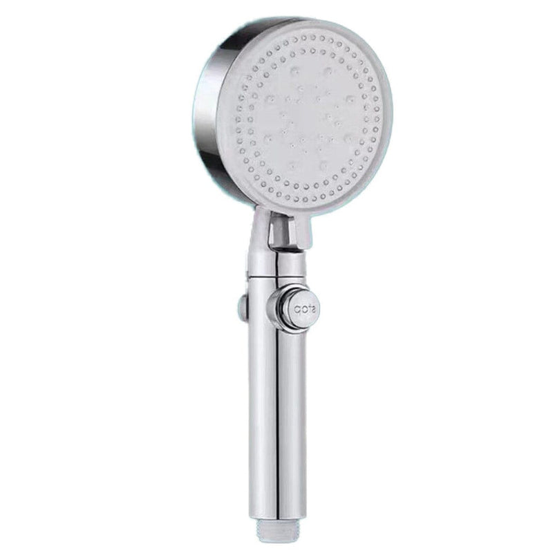 High-Pressure Shower Head 5-Modes Adjustable Faucet Aerator Water Saving Bath Silver - DailySale