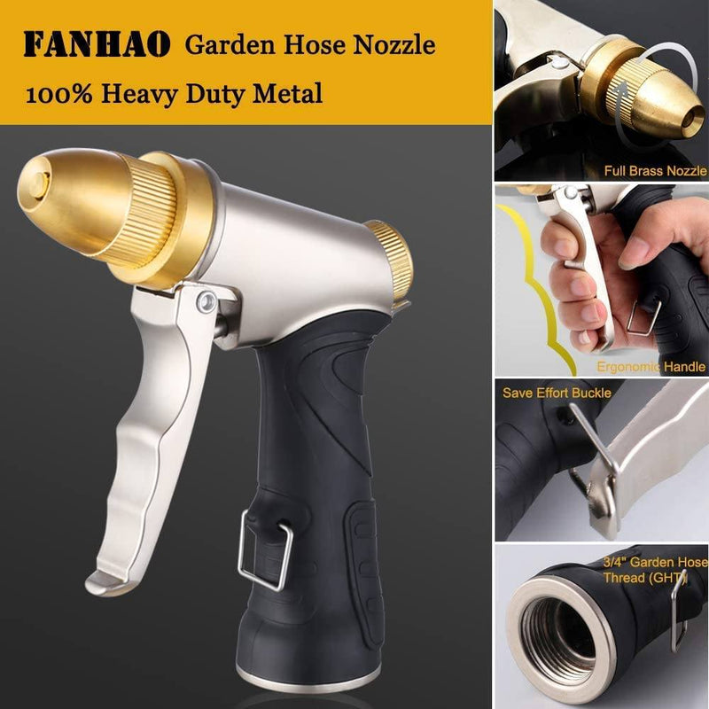 High Pressure Water Nozzle with 4 Patterns Garden & Patio - DailySale