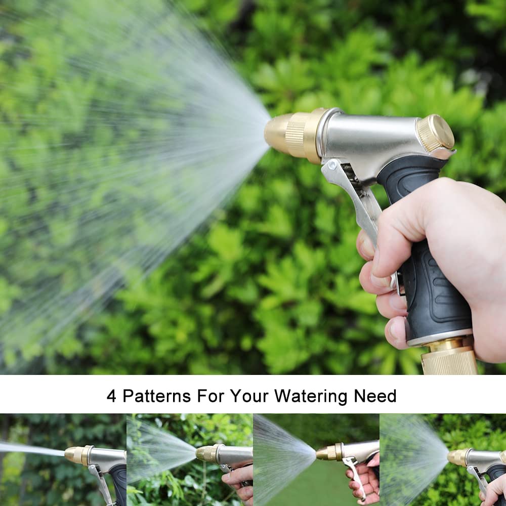 High Pressure Water Nozzle with 4 Patterns Garden & Patio - DailySale