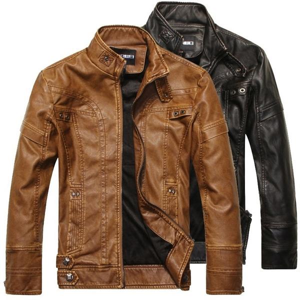 High Quality Fashion Leather Jacket Men's Clothing - DailySale