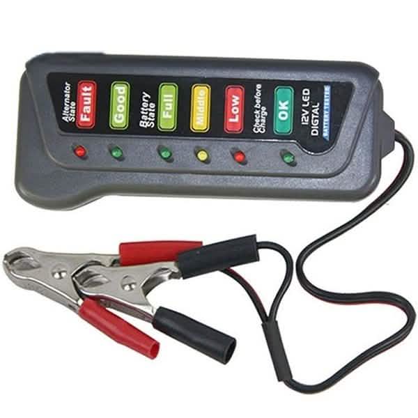 High Quality LED Digital Battery Alternator Tester for Car Motorcycle Trucks 12V Automotive - DailySale