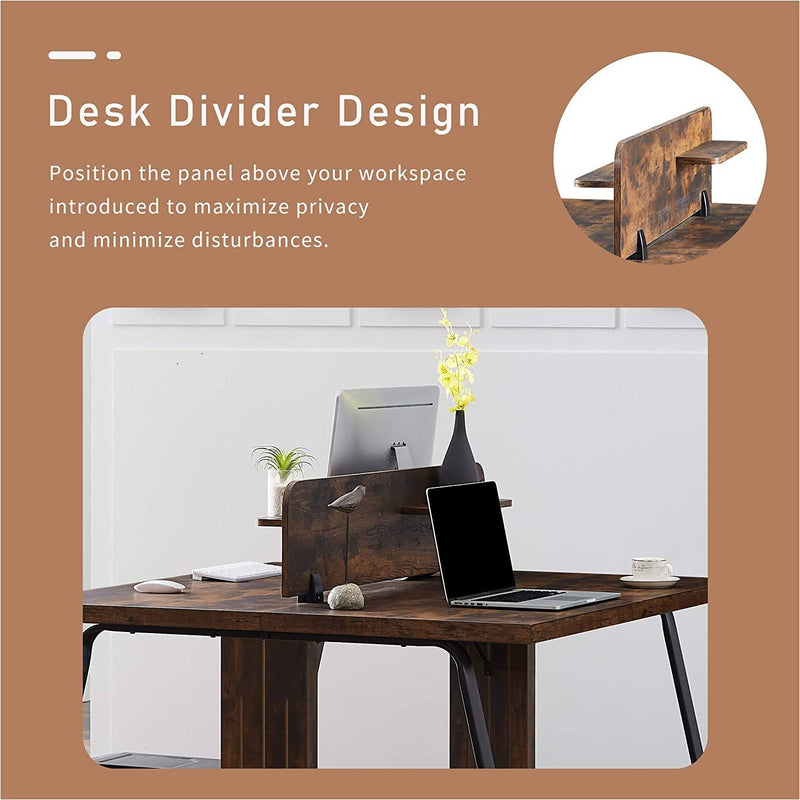 Home Office 2-Person Desk Furniture & Decor - DailySale