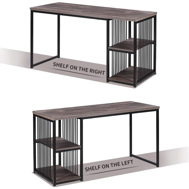 Home Office Computer Desk with 2 Open Storage Shelves Furniture & Decor - DailySale