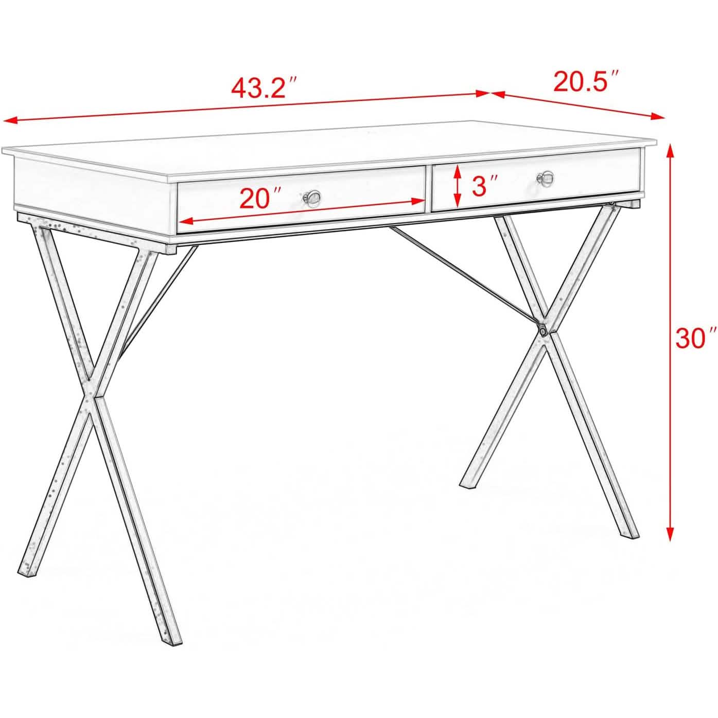 Home Office Computer Laptop Writing Desk Furniture & Decor - DailySale