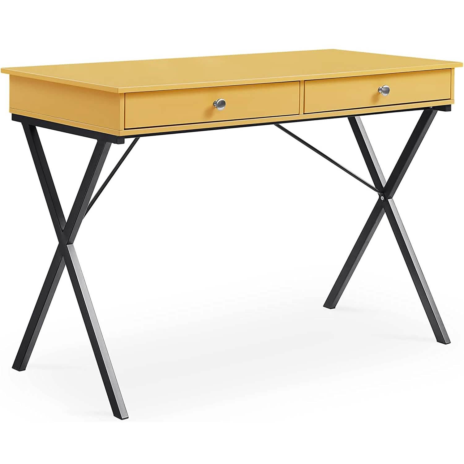 Home Office Computer Laptop Writing Desk Furniture & Decor Yellow - DailySale