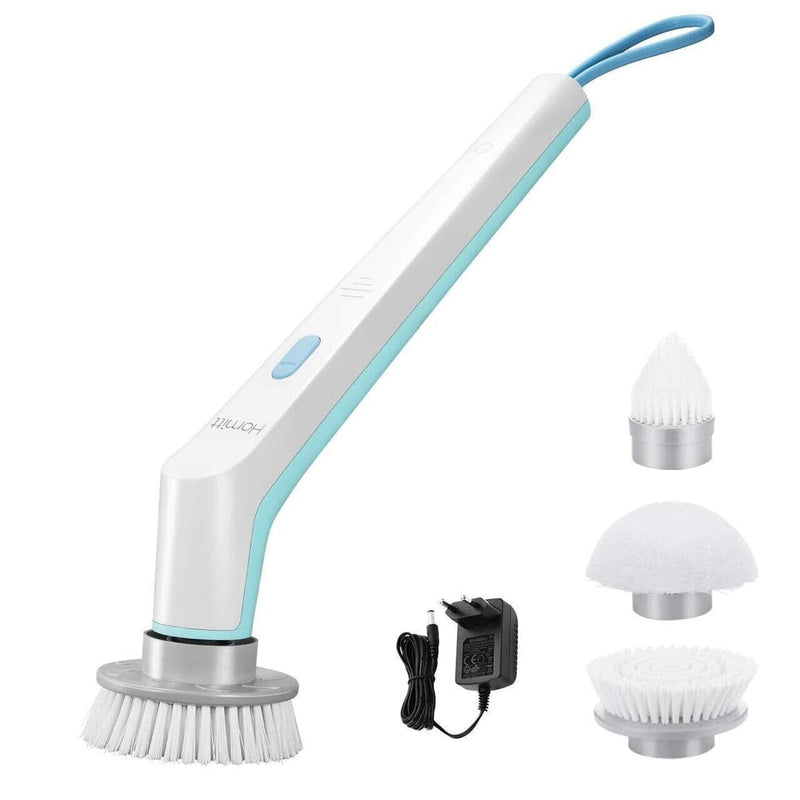 HOMITT Cordless Power Scrubber Electric with 3 Cleaning Brush Heads Household Appliances - DailySale