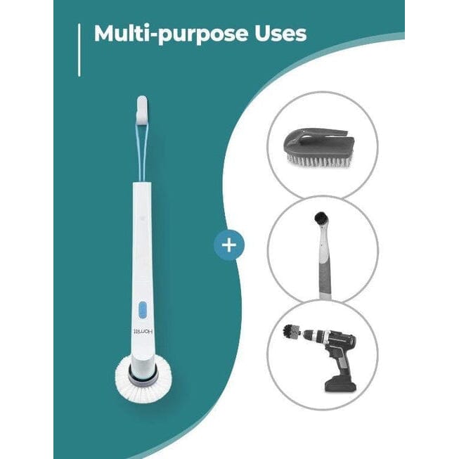 HOMITT Cordless Power Scrubber Electric with 3 Cleaning Brush Heads Household Appliances - DailySale
