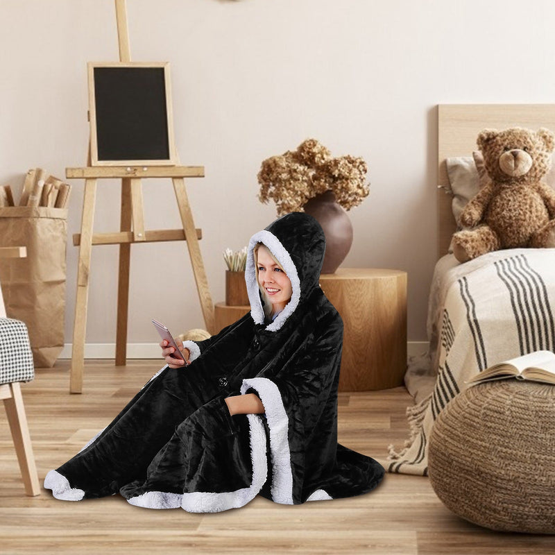Hoodie Blanket Snuggle Robe Women's Shoes & Accessories - DailySale
