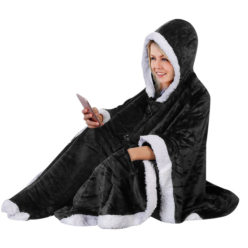 Hoodie Blanket Snuggle Robe Women's Shoes & Accessories - DailySale