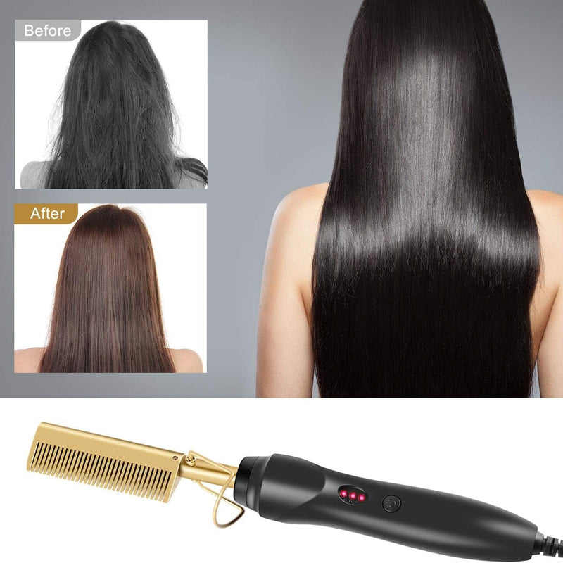 Hot Comb Hair Straightener Comb Beauty & Personal Care - DailySale