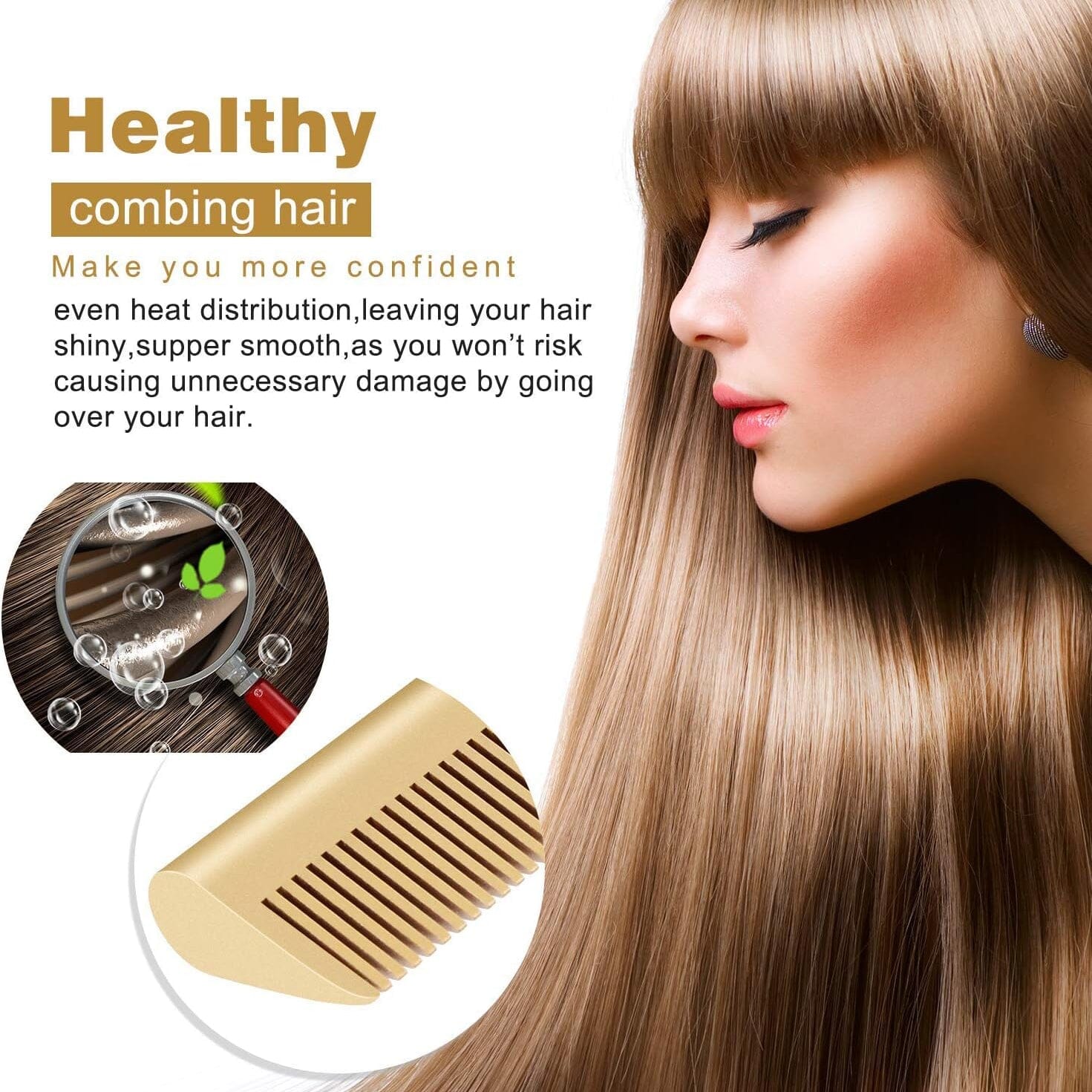 Hot Comb Hair Straightener Comb Beauty & Personal Care - DailySale