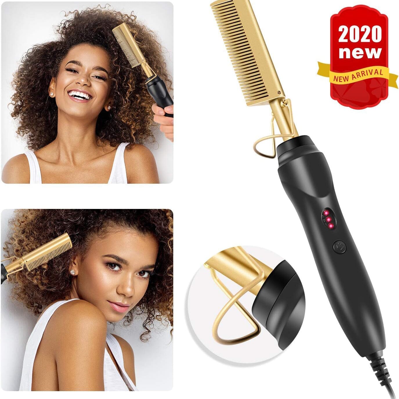 Hot Comb Hair Straightener Comb Beauty & Personal Care - DailySale