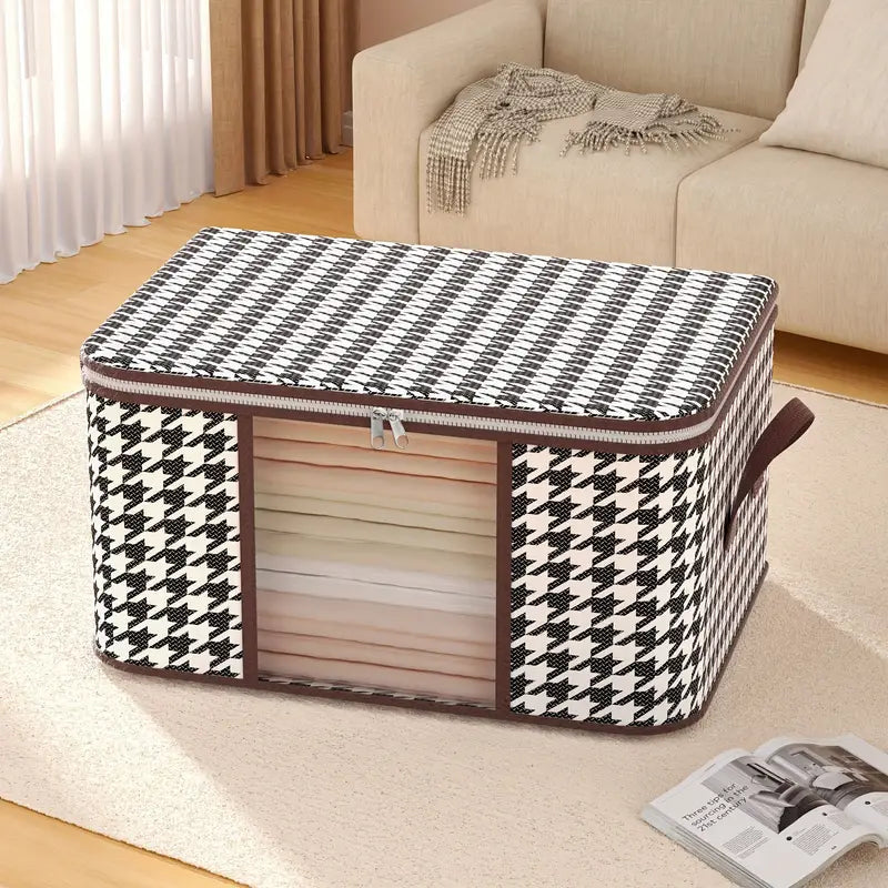 Houndstooth Large Storage Bag Closet & Storage - DailySale