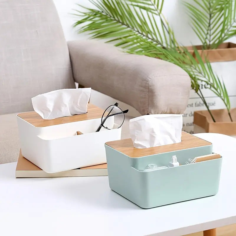 Household Simple Wood Grain Paper Box Everything Else - DailySale
