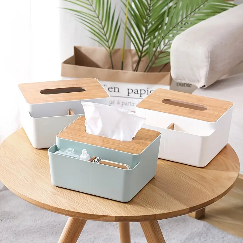 Household Simple Wood Grain Paper Box Everything Else - DailySale