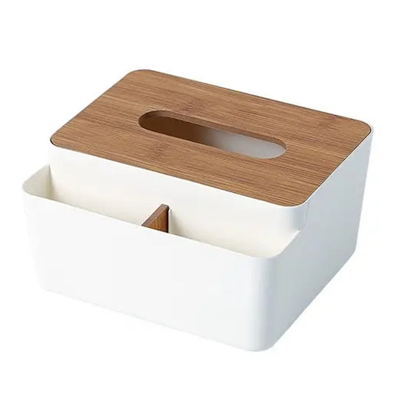 Household Simple Wood Grain Paper Box Everything Else White - DailySale