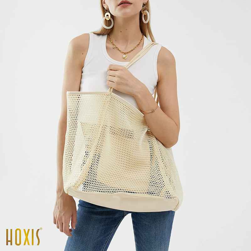 HOXIS Mesh Beach Tote Women's Shoulder Bag