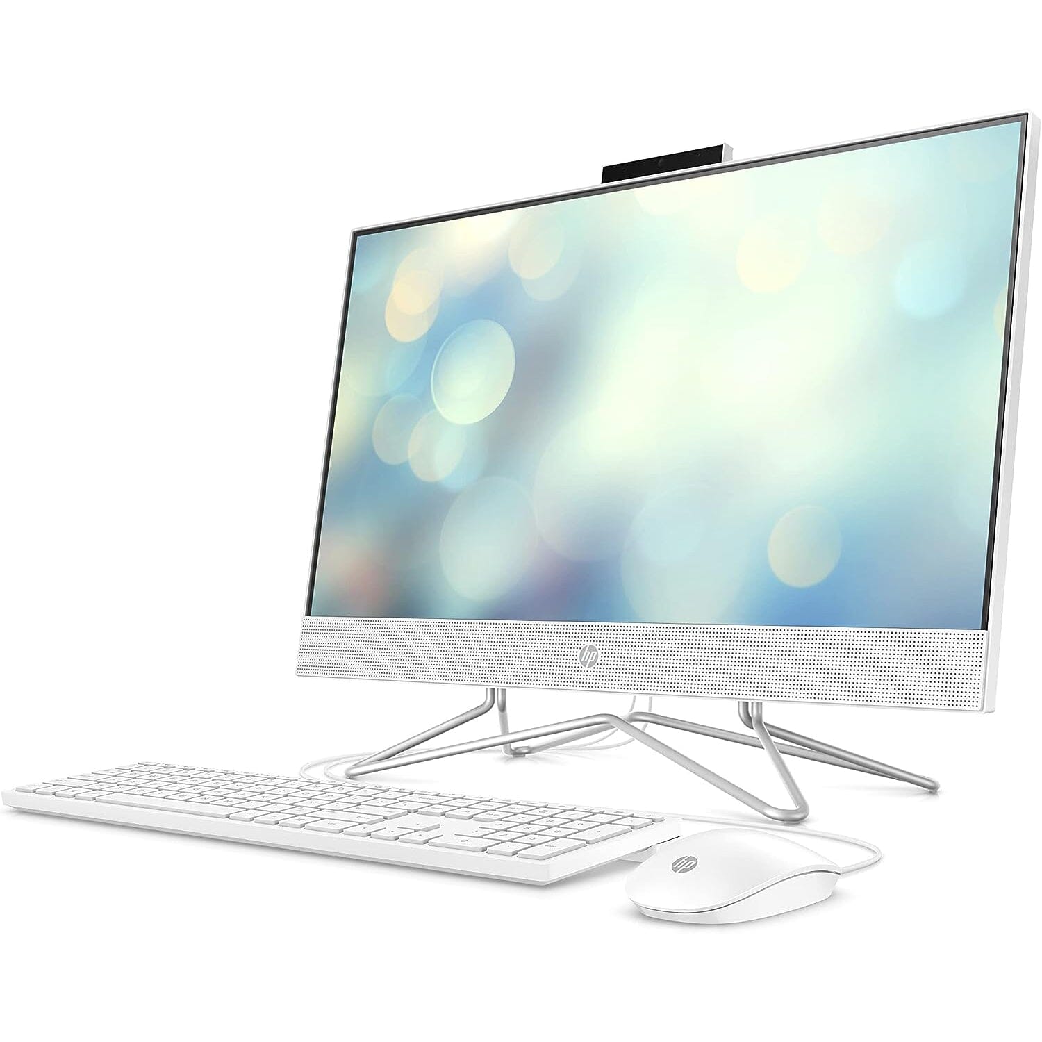 HP 22" All-in-One Desktop AMD Athlon Silver 4GB RAM 256 GB SSD Windows 11 Home (Refurbished) Desktops - DailySale