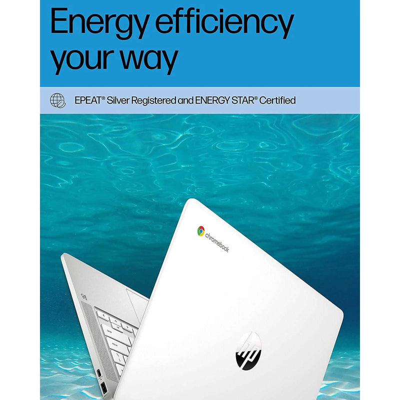 HP Chromebook 14" Laptop Intel Celeron N4120 Processor 4GB RAM 64GB SSD (Refurbished) Laptops - DailySale