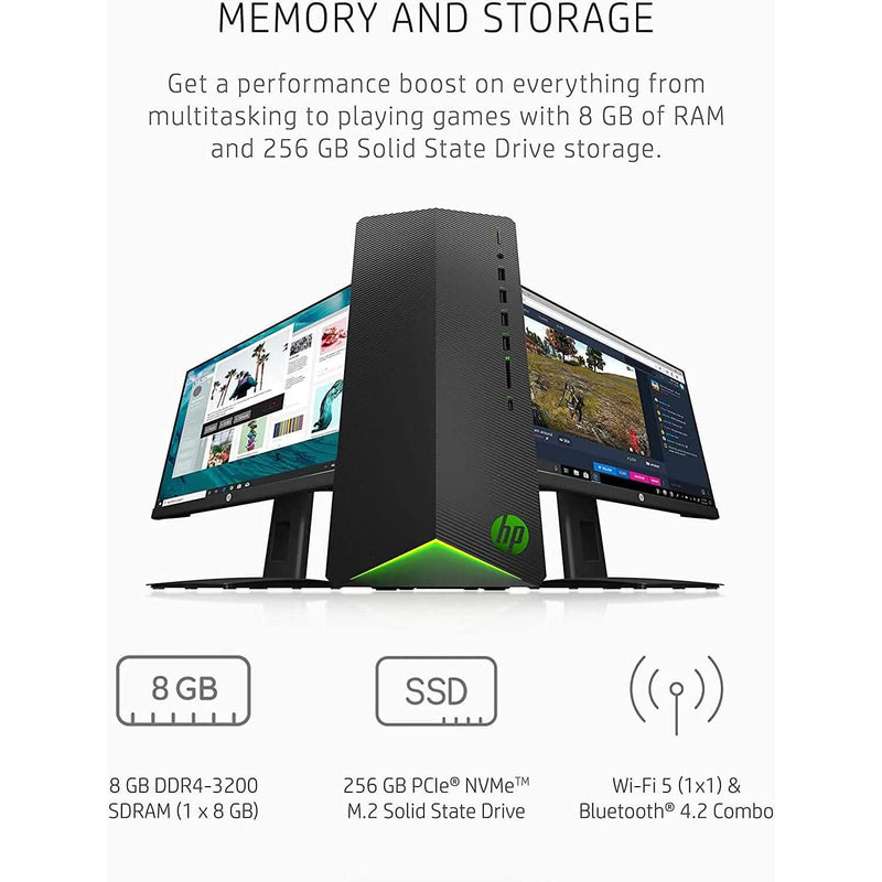 HP Pavilion Gaming PC AMD Ryzen 3 5300G Processor 8GB RAM 256GB SSD (Refurbished) Desktops - DailySale