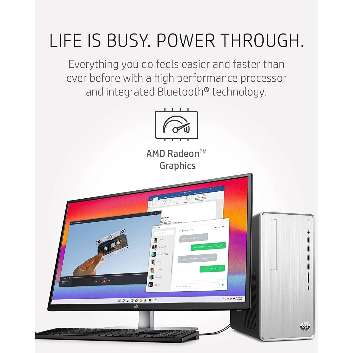 HP Pavilion TP01-2019 Desktop Mini Tower (Refurbished) Desktops - DailySale