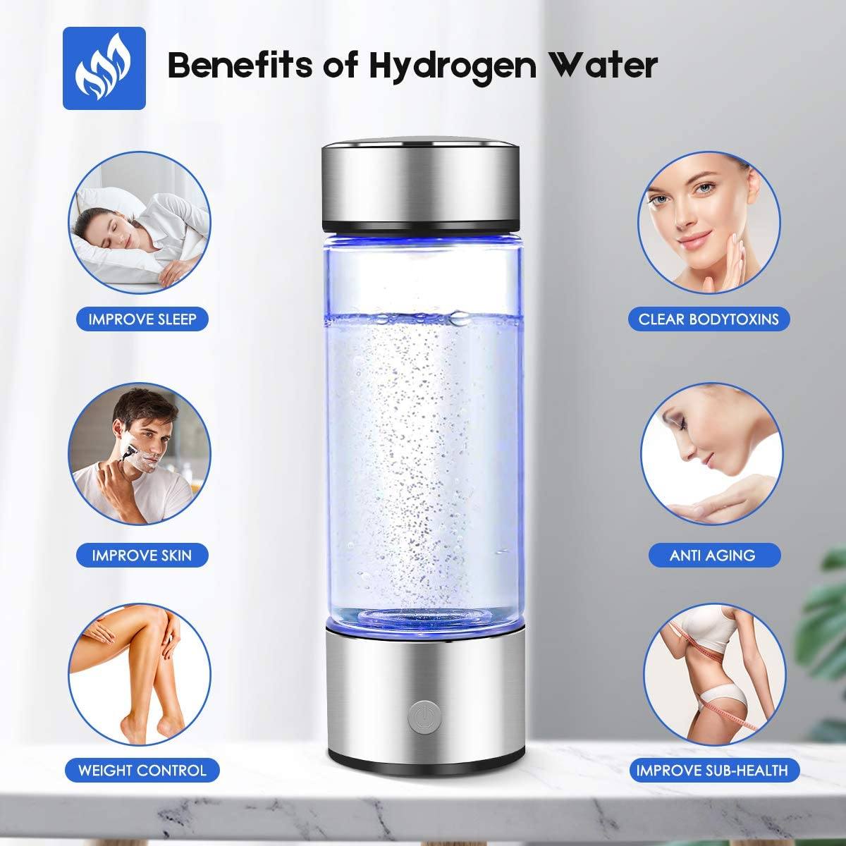 Hydrogen Water Bottle Generator with Inhaler Adapter Kitchen Tools & Gadgets - DailySale