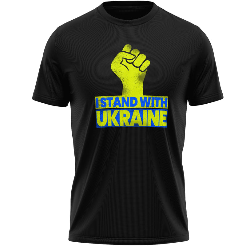I Stand With Ukraine T- Shirt - Support And Pray For Ukraine Shirt - Ukrainian Lover Tee Men's Tops Black S - DailySale