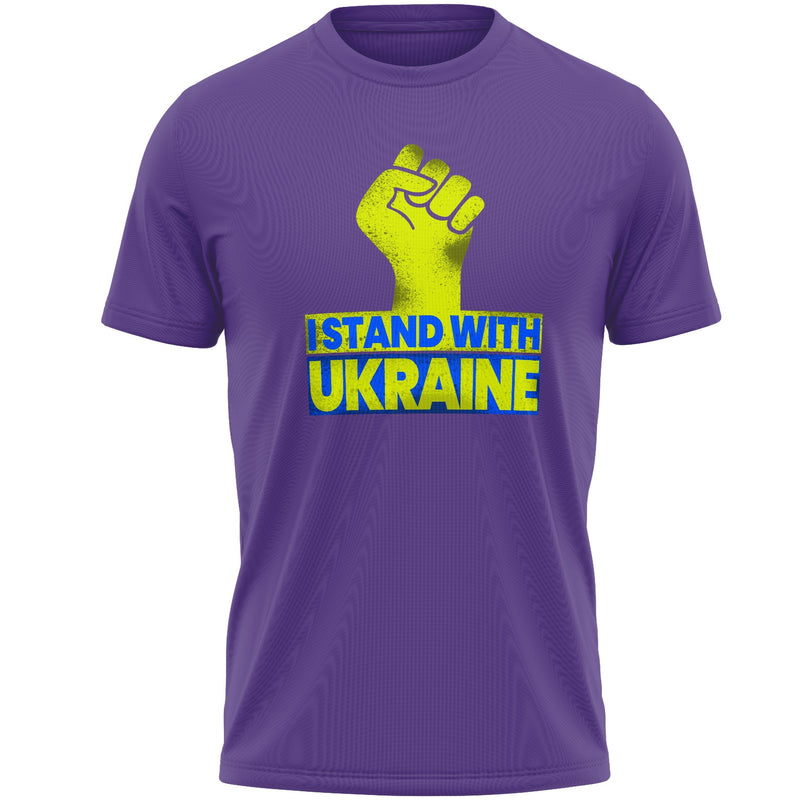 I Stand With Ukraine T- Shirt - Support And Pray For Ukraine Shirt - Ukrainian Lover Tee Men's Tops Purple S - DailySale