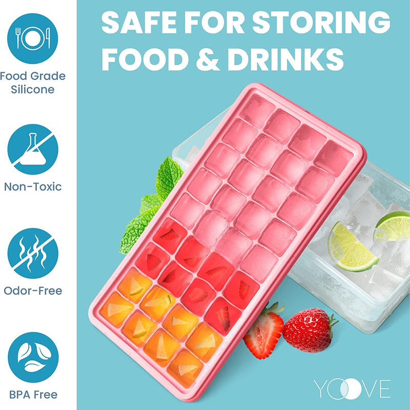Ice Cube Tray with Lid and Bin Kitchen Tools & Gadgets - DailySale
