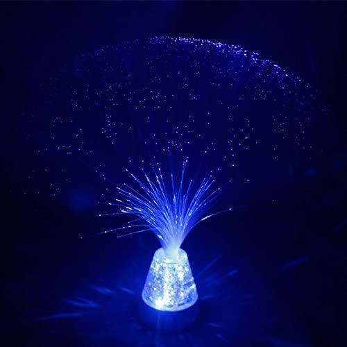 Ice Fiber Optic Light with Color-changing Crystal Base Indoor Lighting - DailySale