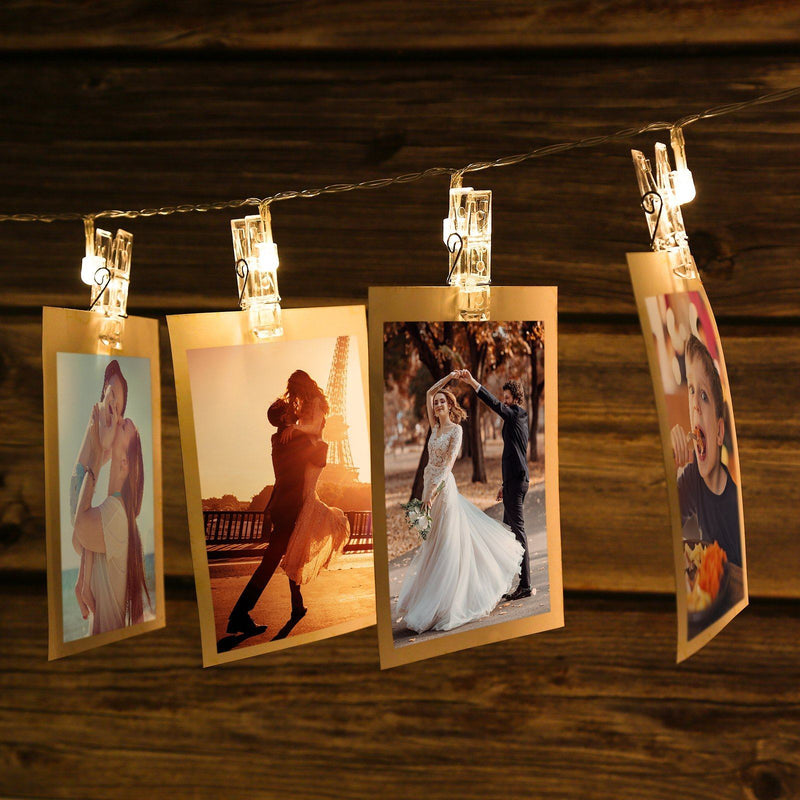 IMAGE 7ft 20 Photo Clips LED String Lights String & Fairy Lights - DailySale