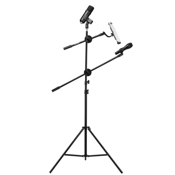 IMAGE Microphone Stand with Mic Clip Holder Headphones & Audio - DailySale