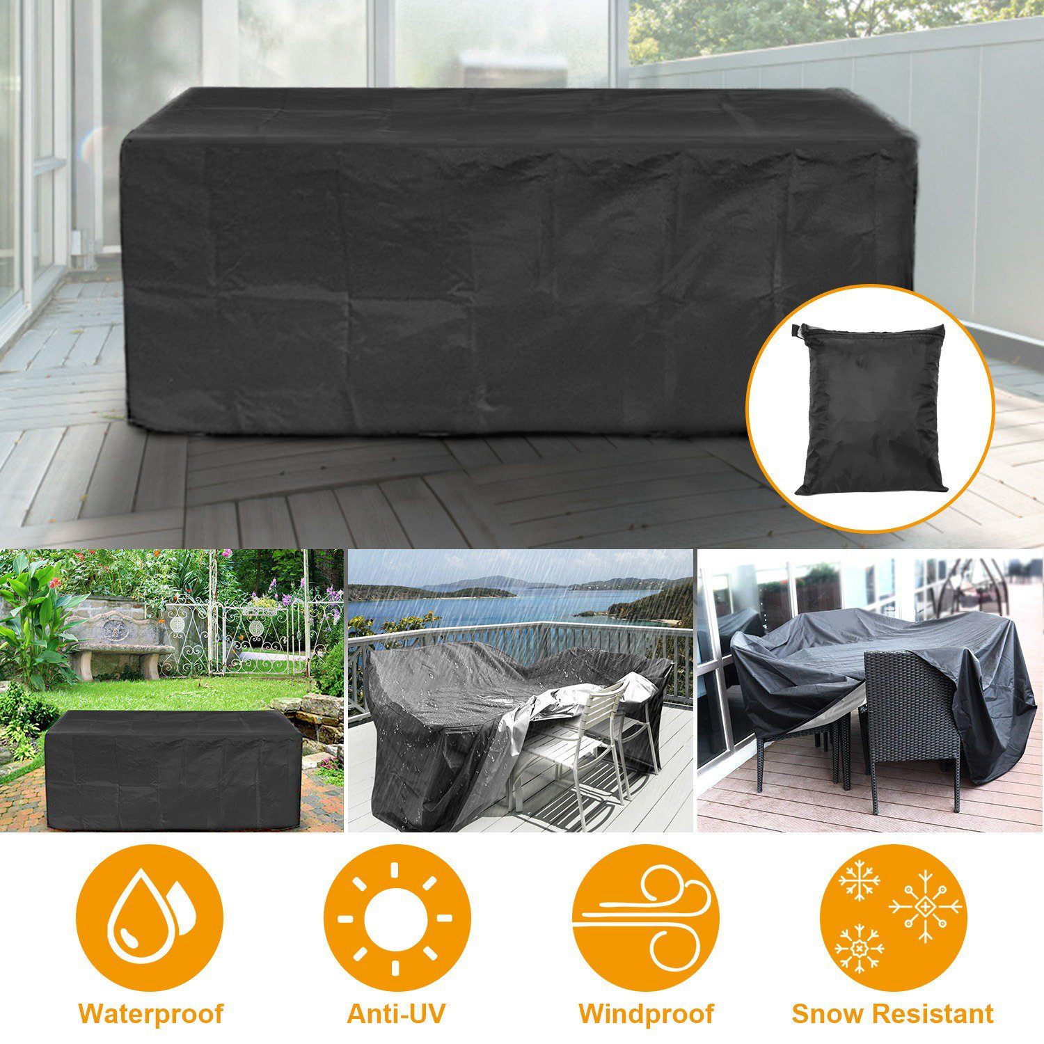 iMounTEK 210D Waterproof Outdoor Furniture Cover Garden & Patio - DailySale