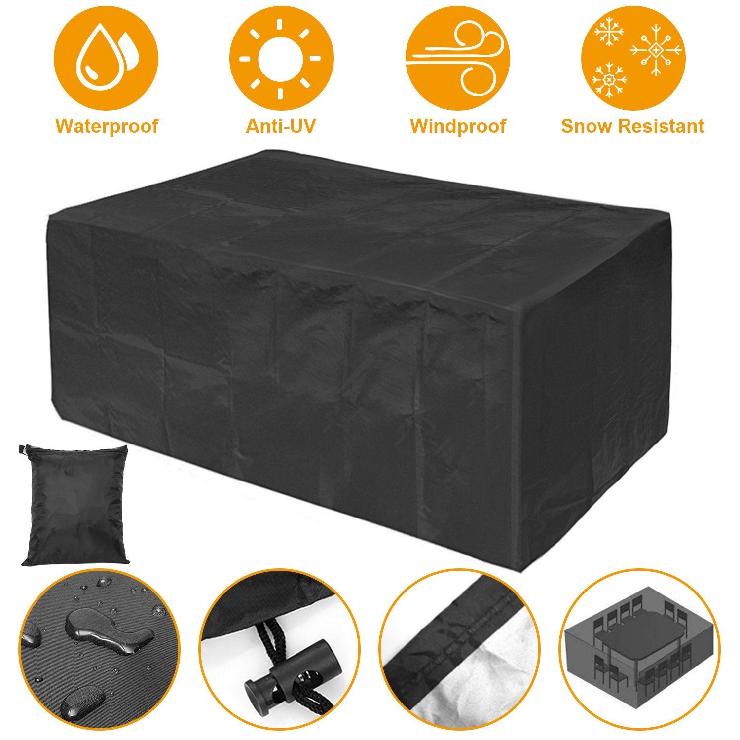 iMounTEK 210D Waterproof Outdoor Furniture Cover Garden & Patio - DailySale