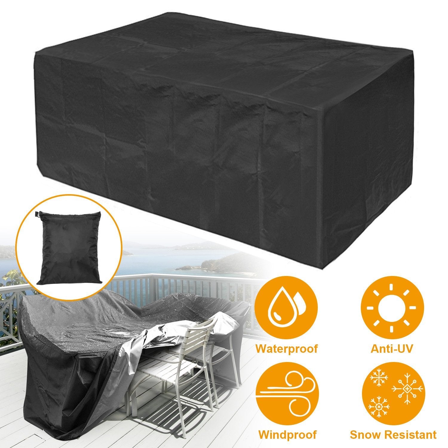 iMounTEK 210D Waterproof Outdoor Furniture Cover Garden & Patio - DailySale