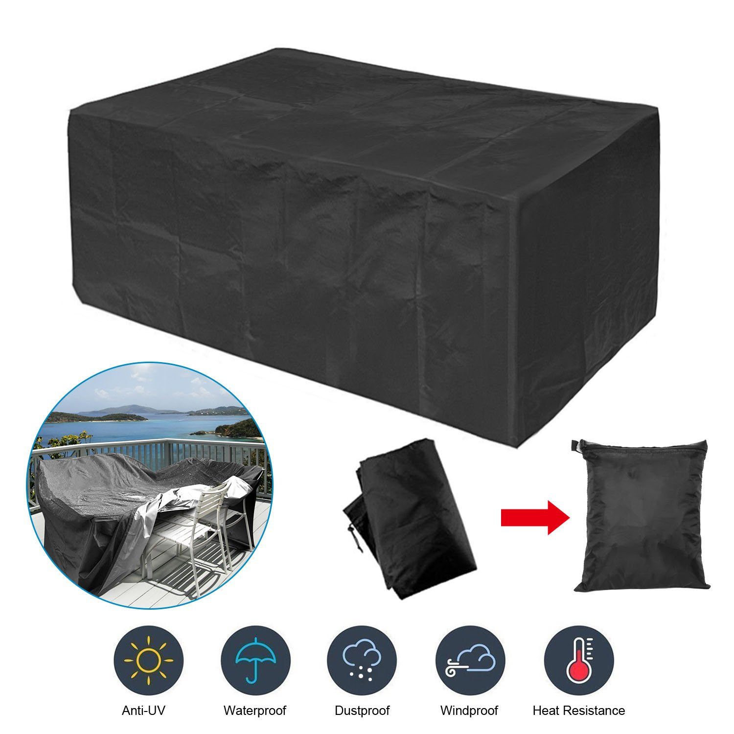 iMounTEK 210D Waterproof Outdoor Furniture Cover Garden & Patio - DailySale