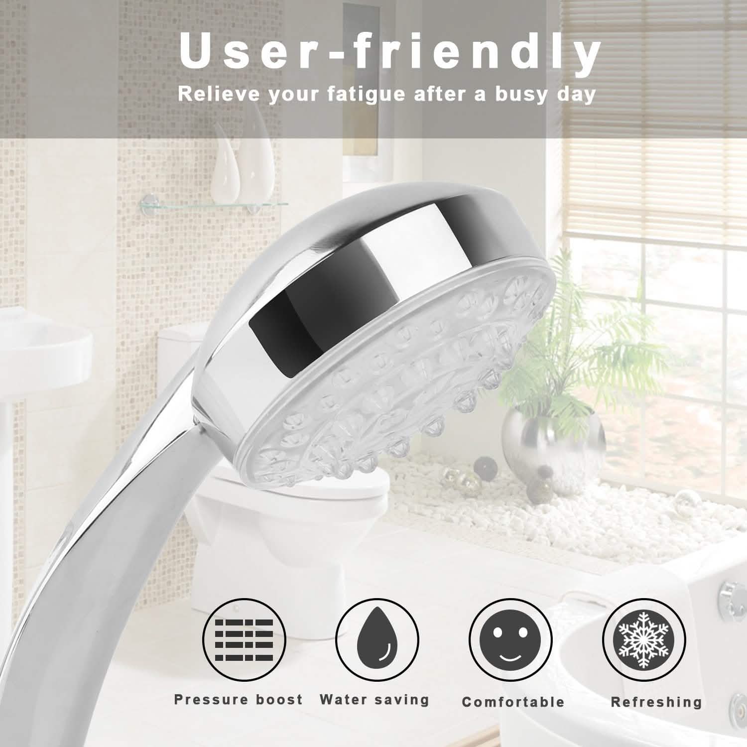 iMounTEK Color-Changing Hydropower LED Shower Head Bath - DailySale