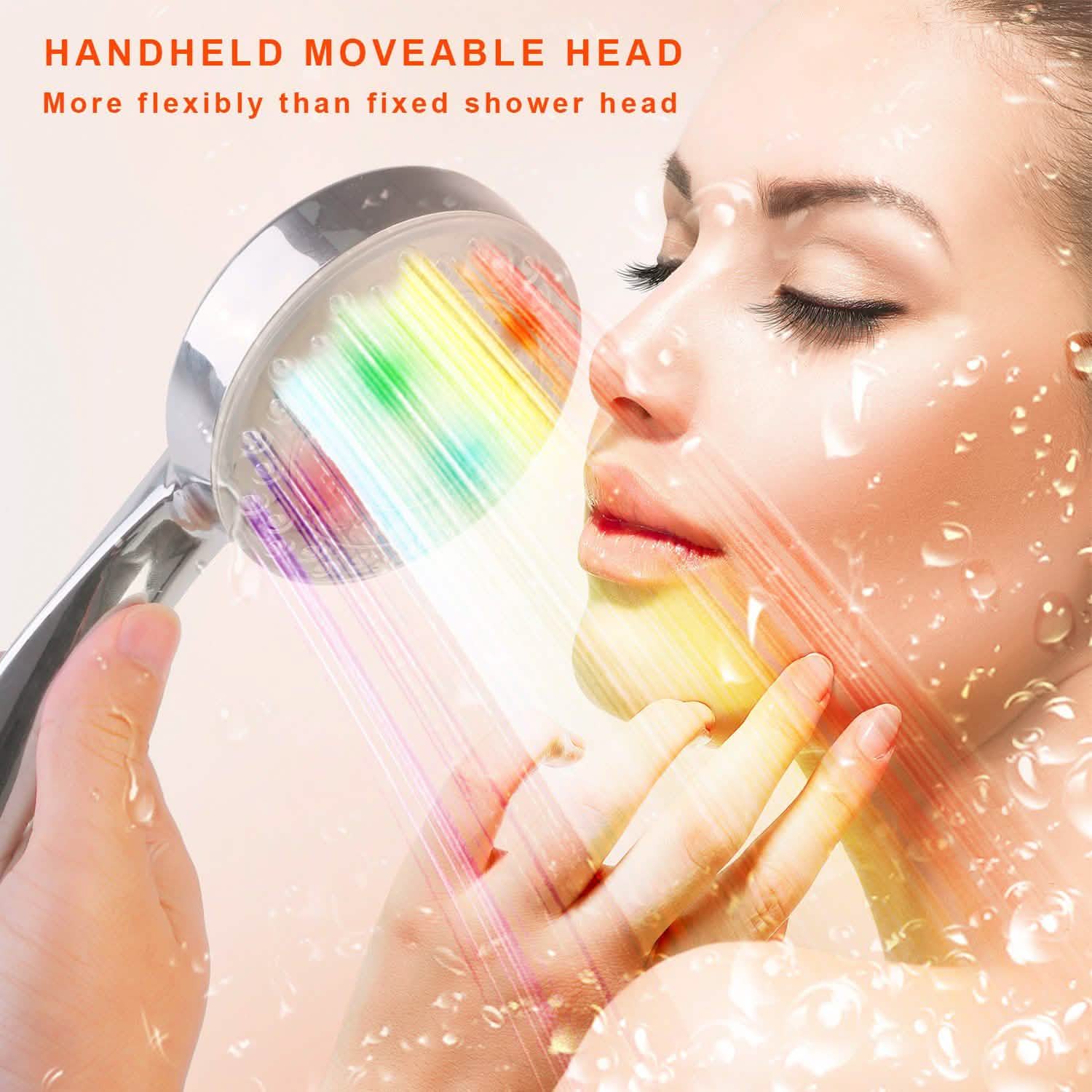 iMounTEK Color-Changing Hydropower LED Shower Head Bath - DailySale