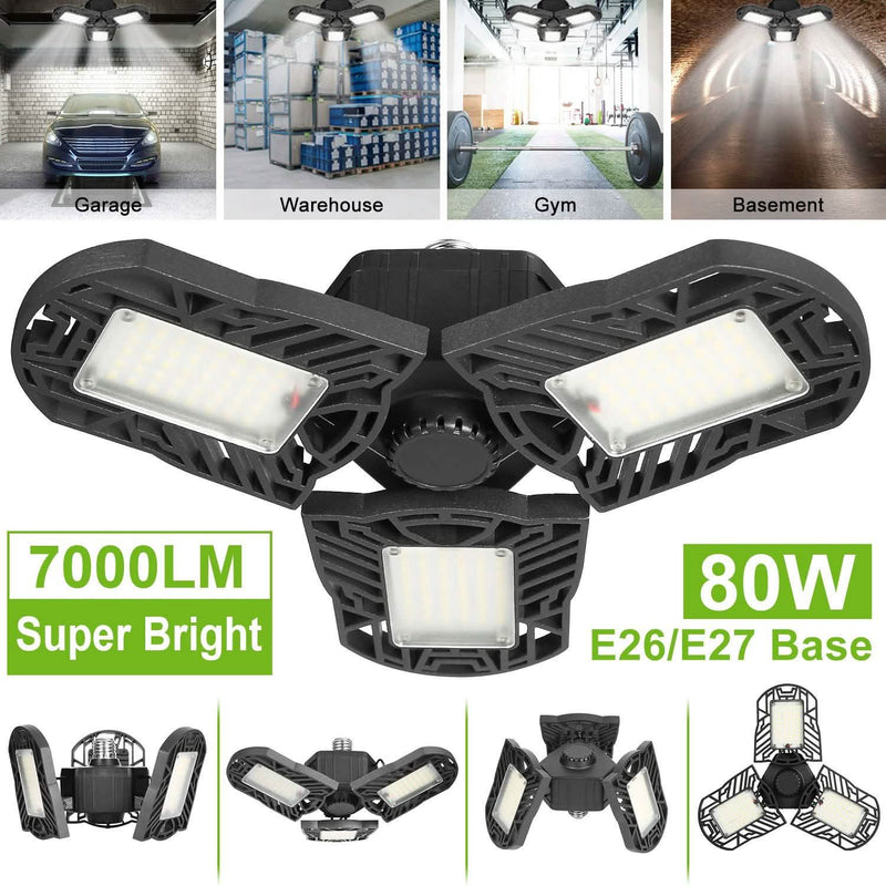 iMounTEK E26 /E27 80W 7000LM 6500K LED Garage Ceiling Light Lighting & Decor - DailySale
