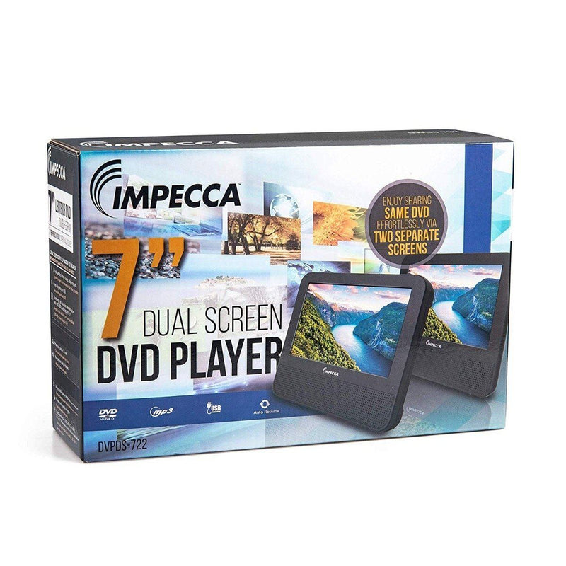 Impecca DVPDS-722 7in Dual Screen Dvd Player Gadgets & Accessories - DailySale