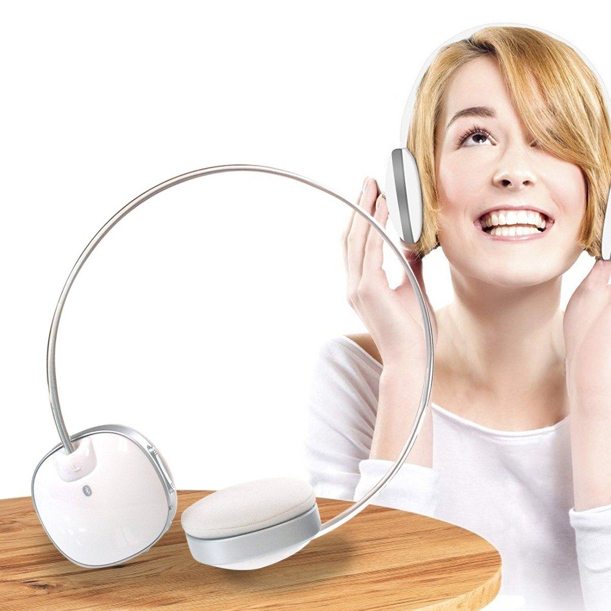 Impecca HSB100W Bluetooth Stereo Headset with Built in Microphone Headphones & Speakers - DailySale