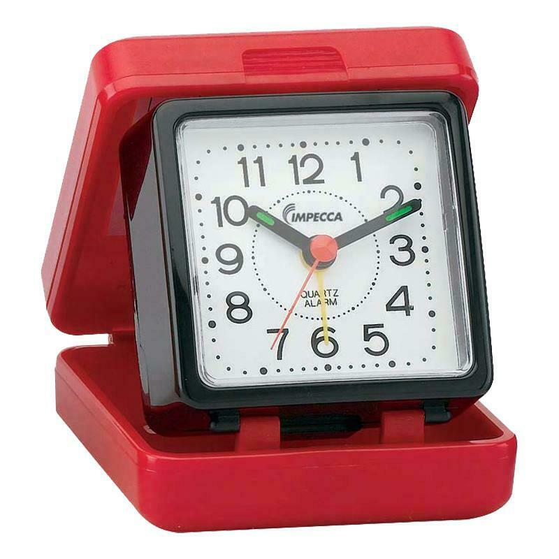 IMPECCA Travel Beep Alarm Clock Household Appliances Red/Black - DailySale