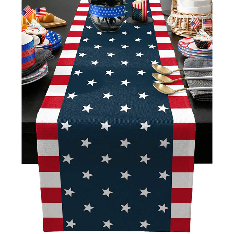 Independence Day 4th of July Table Runner Dresser Scarves Holiday Decor & Apparel 13x36" - DailySale