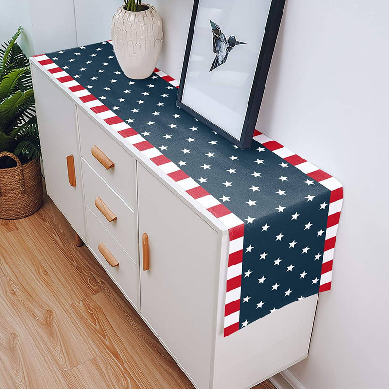 Independence Day 4th of July Table Runner Dresser Scarves Holiday Decor & Apparel - DailySale