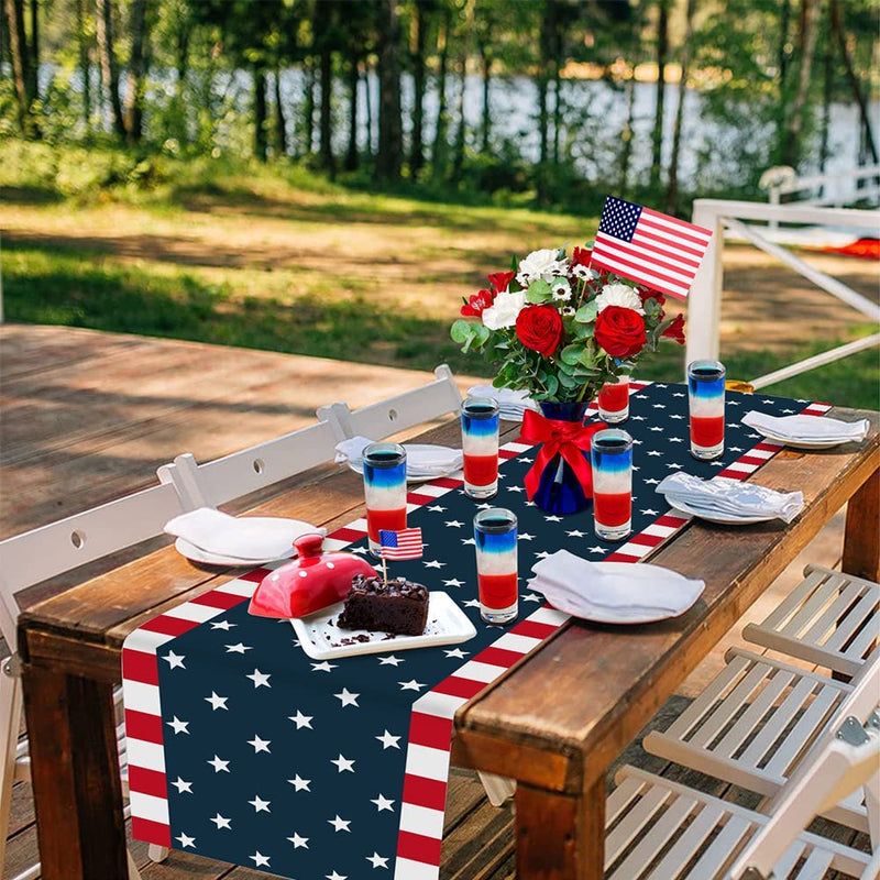 Independence Day 4th of July Table Runner Dresser Scarves Holiday Decor & Apparel - DailySale