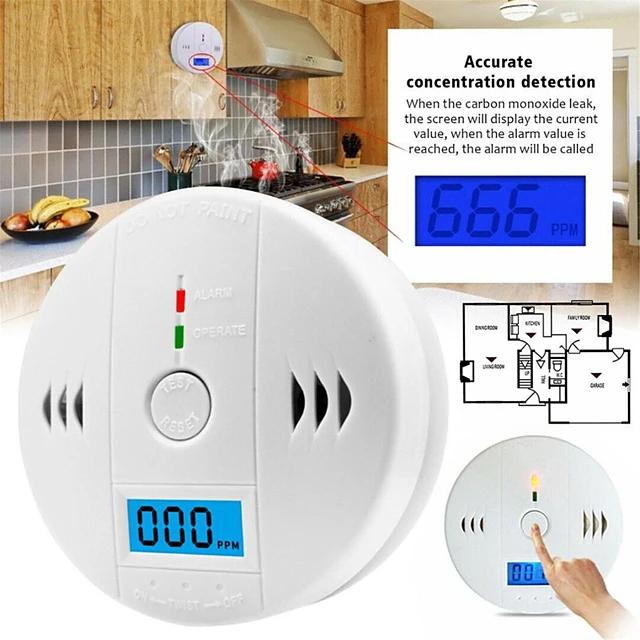 Independent Carbon Monoxide Sensor Detector Alarm Household Appliances - DailySale